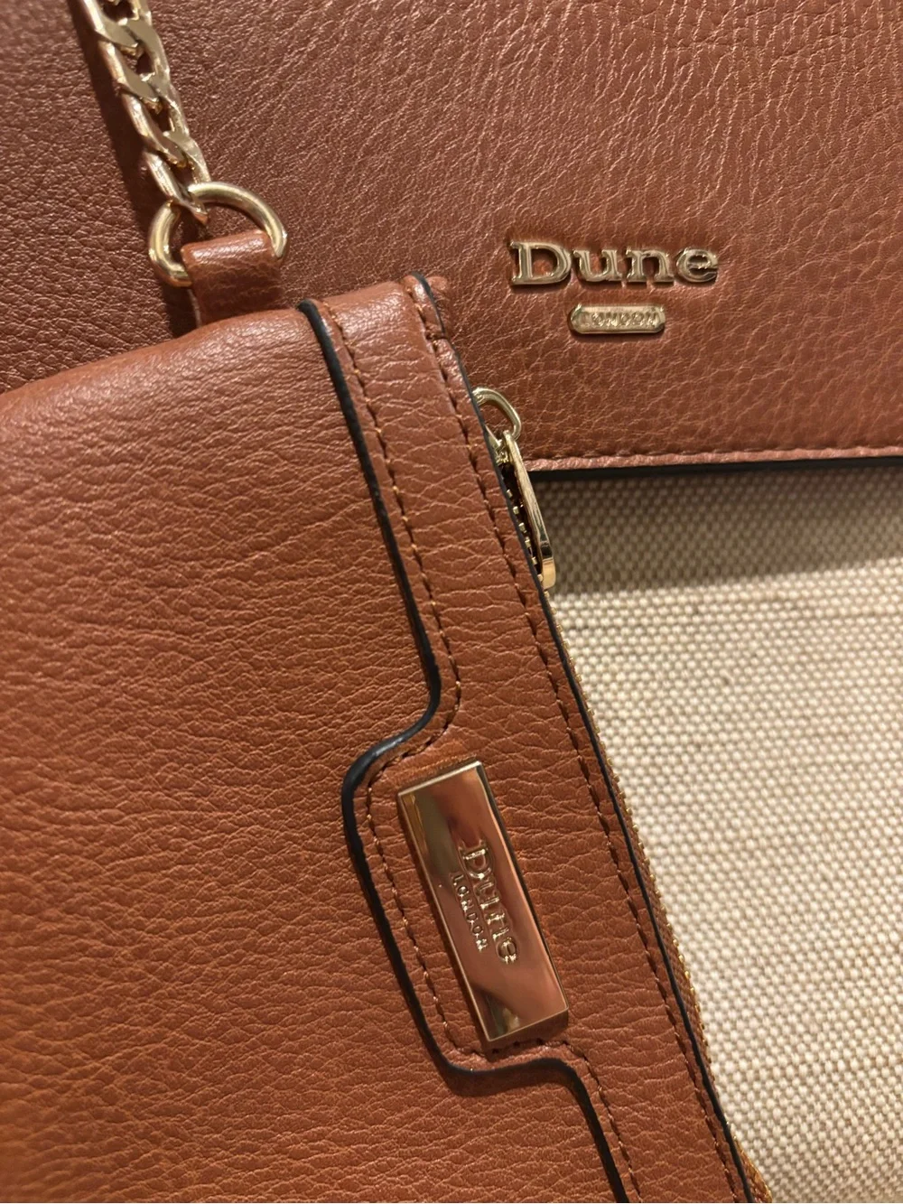 Dune London Structured Top-Handle Satchel Bag with Matching Coin Purse Pouch